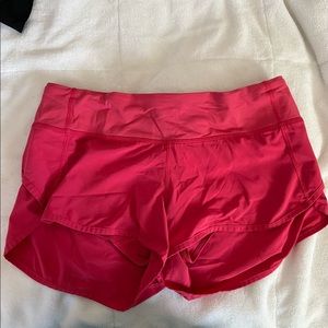 Pink lululemon shorts